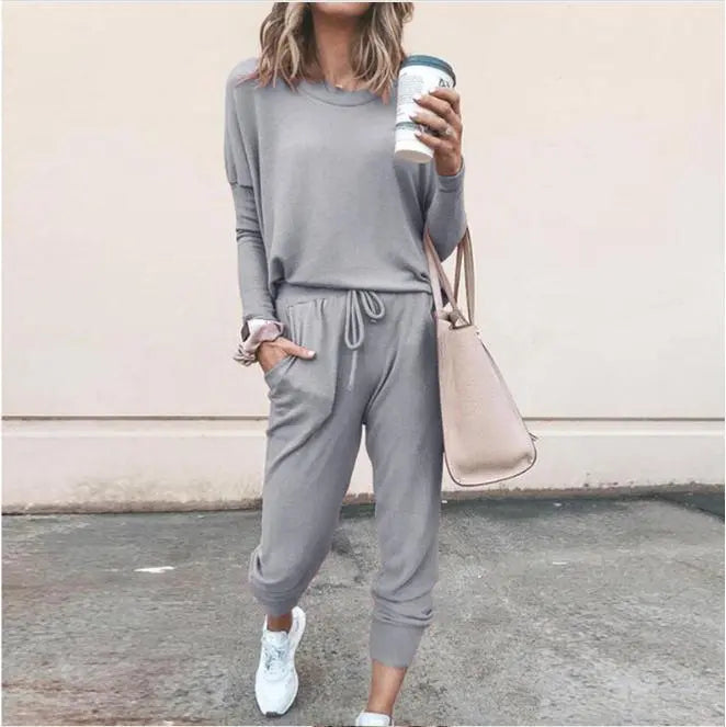 Two-piece Long Sleeved Harem Pants Lady T Fashions