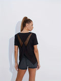 Women's Workout T-Shirt - Breathable Quick-Dry For Gym & Running Lady T Fashions