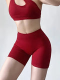 High-Waisted Yoga Shorts - Quick-Dry & Squat-Proof Lady T Fashions