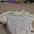 Cotton Lace Round Neck Half-length Sleeve Dress Lady T Fashions
