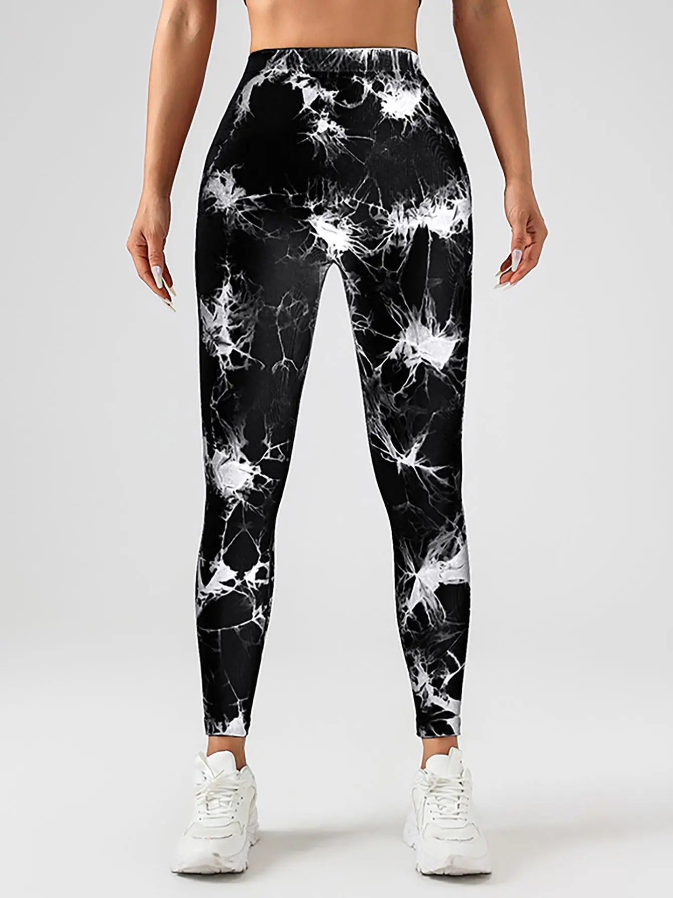 Tie Dye Slimming Yoga Leggings, Butt Lifting High Stretch Casual Fitness Yoga Pants, Women's Activewear Lady T Fashions