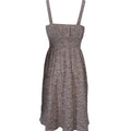 Ladies' V-neck Printed Floral Print Backless Elastic Shoulder Strap Fashionable A-list Dress Lady T Fashions