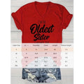 Women's Vibrant Letter Print V-Neck Tee Casual Short Sleeve Summer Top Lady T Fashions
