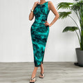 Elegant Slim Sleeveless Mesh Dress Lady T Fashions