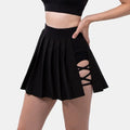 Pleated Exercise Skirt Anti-exposure Feather Tennis Yoga Skirts Lady T Fashions