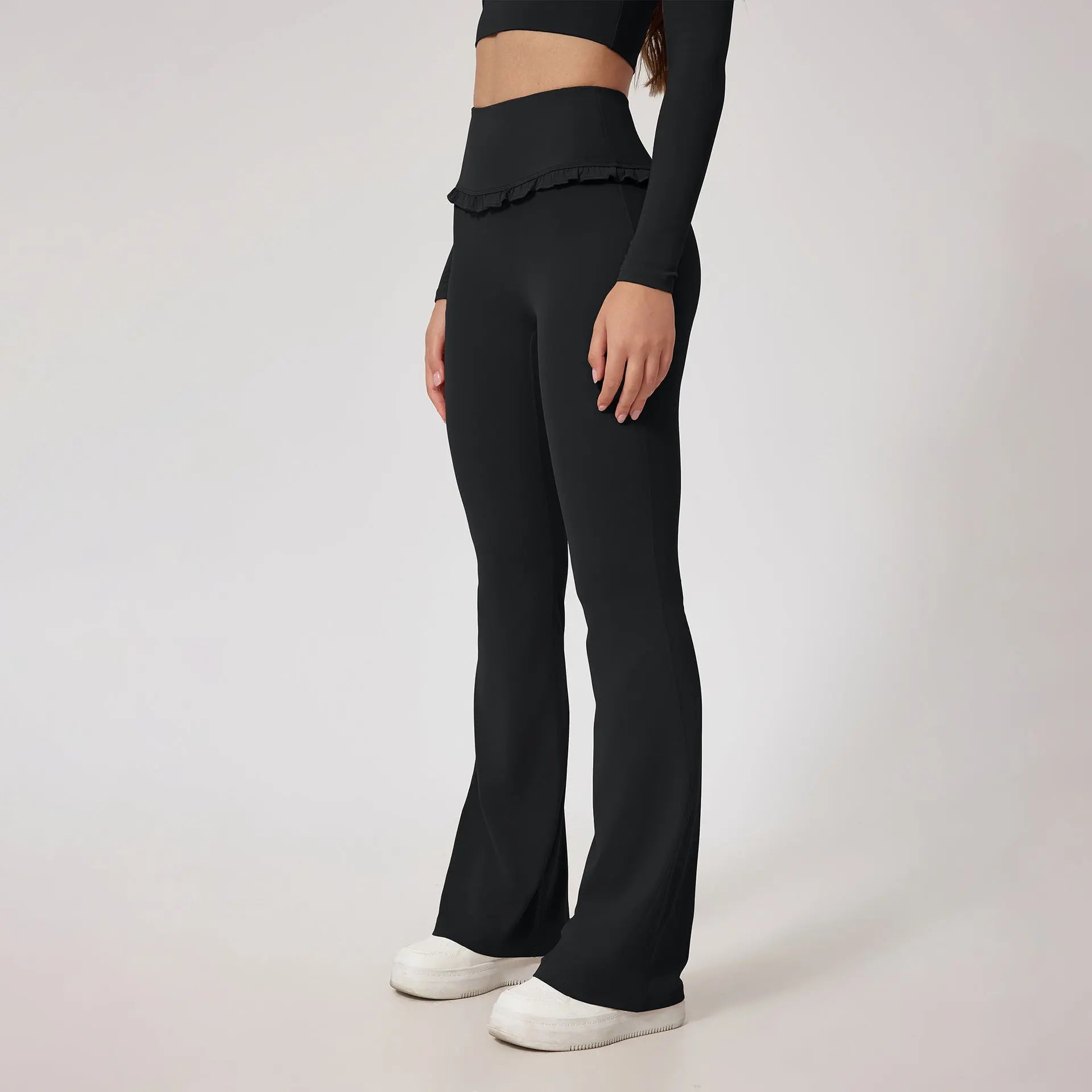 High Waist Hip Lift Lace Nude Feel Yoga Pants Running Fitness Lady T Fashions