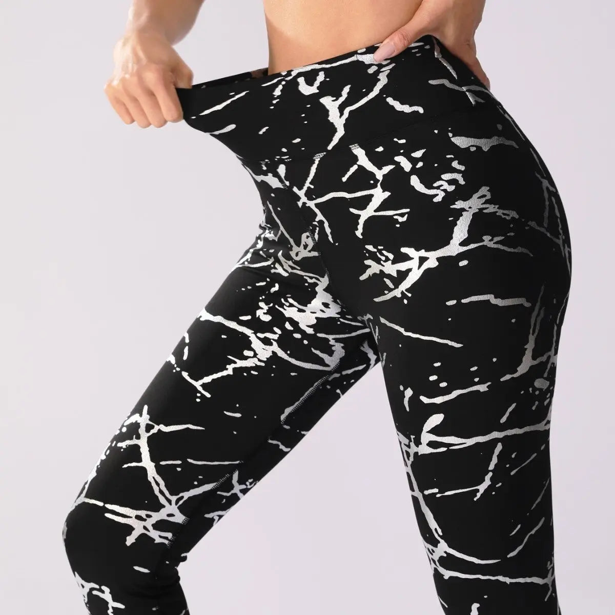 Bronzing Yoga Pants Women's High Waist Hip Lift Sun Protection Lady T Fashions
