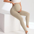 3 Pack Maternity High-Waisted Seamless Yoga Pants For Women - Tummy Support Fitness Leggings Lady T Fashions