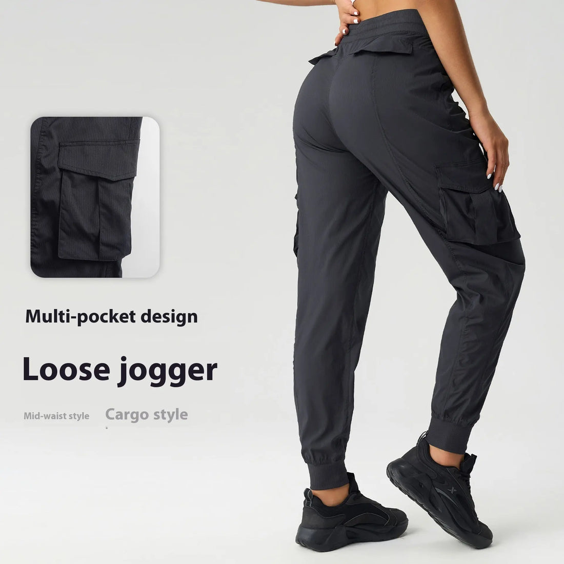 Outdoor Loose Tappered Mid-waist Overalls Women's Thin Quick-drying Breathable Lady T Fashions
