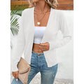 Women's Long Sleeve V-Neck Button Down Cardigan Knit Shrugs Sweater Lady T Fashions