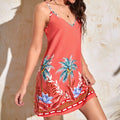 Tropical Camouflage Print Dress Women Lady T Fashions