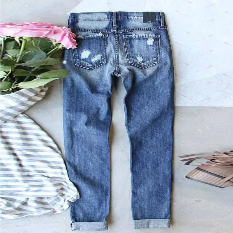 Summer Street Hipster Denim With Hole Trousers Lady T Fashions