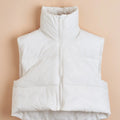 Women'S Sleeveless Vest - Vibrant Pink Slim-Fit Alternative Coat with Drawstring Hood, Zipper Front & Pockets for Fall/Winter Casual Wear, Casual Winter Wear | High Neckline Vest | Zippered Jacket Lady T Fashions