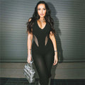 Hollow Out High Waisted Jumpsuit For Women Lady T Fashions