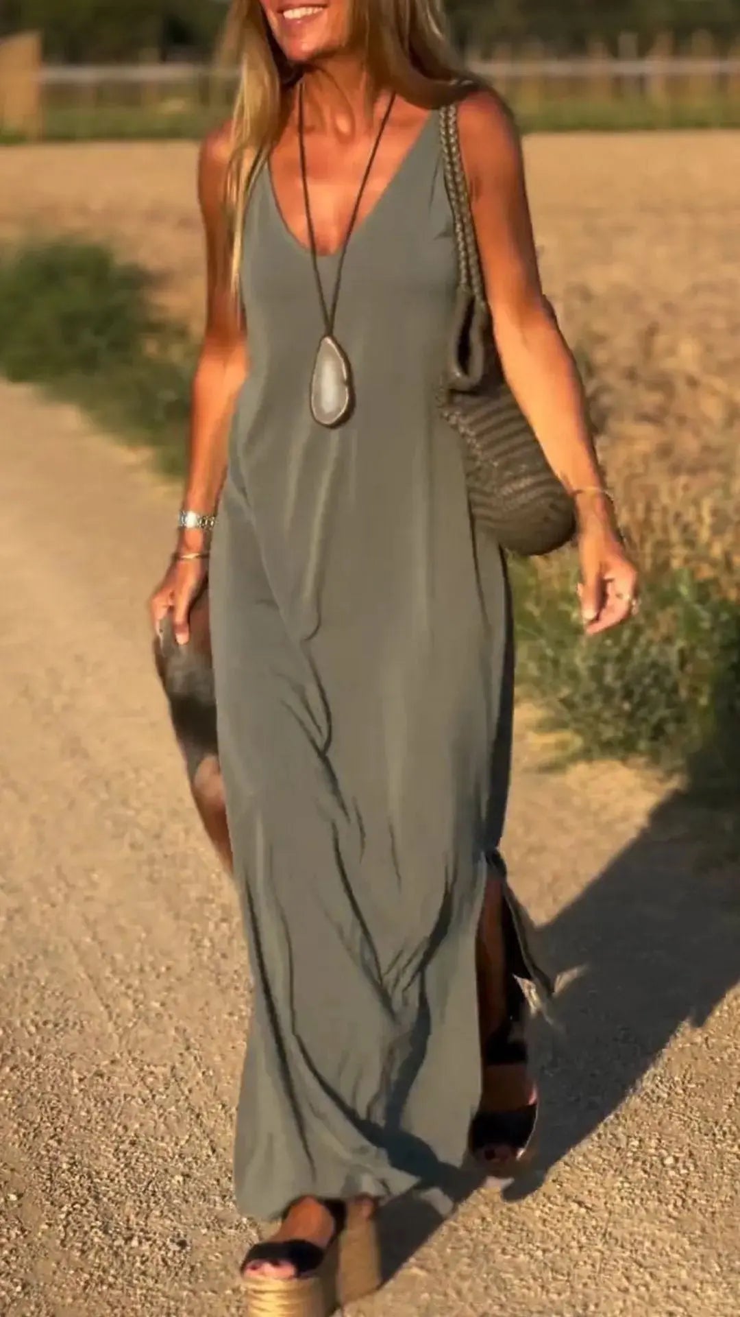 Female Sexy Trend V-neck Strap Dress Lady T Fashions