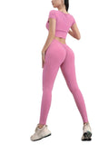 High Waist Yoga Pants For Women, Seamless, Scrunch Butt, Elastic, Ultra-Soft Comfort Fit, Solid Color Sports Leggings Lady T Fashions