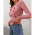 Women Long Sleeve T Shirts Crewneck Slim Fit Tops Going Out Fall Fashion Basic Tee Lady T Fashions
