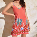 Tropical Camouflage Print Dress Women Lady T Fashions