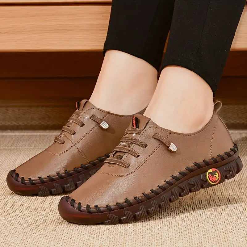 Comfortable Chic - Women's Oxfords - Handmade, Breathable, Lightweight, Non Slip, Lace Up, Slip On, Soft Insoles, Easy Walking Shoes for Everyday Wear Lady T Fashions