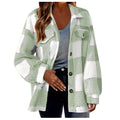 Women's Fashion Jacket Button Plush Coat Lady T Fashions