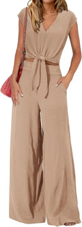 High Waist Slim-fit Wide-legged Pants Suit Lady T Fashions