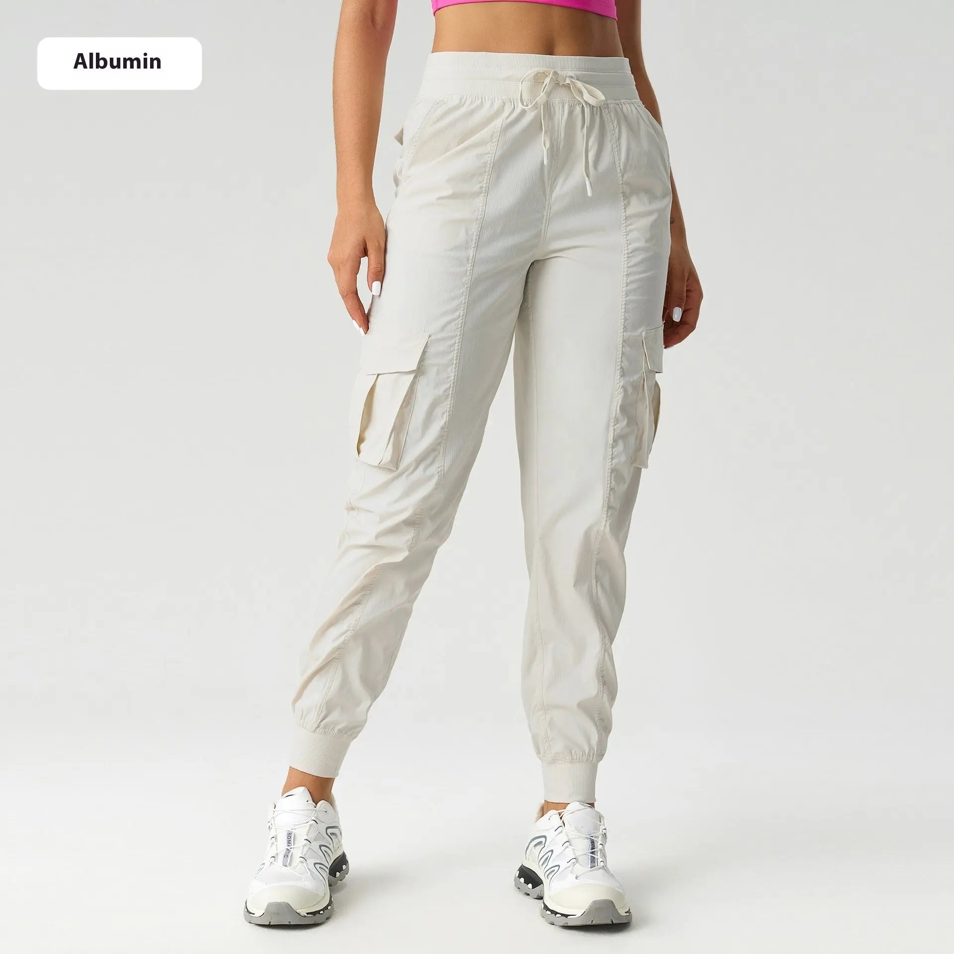 Outdoor Loose Tappered Mid-waist Overalls Women's Thin Quick-drying Breathable Lady T Fashions