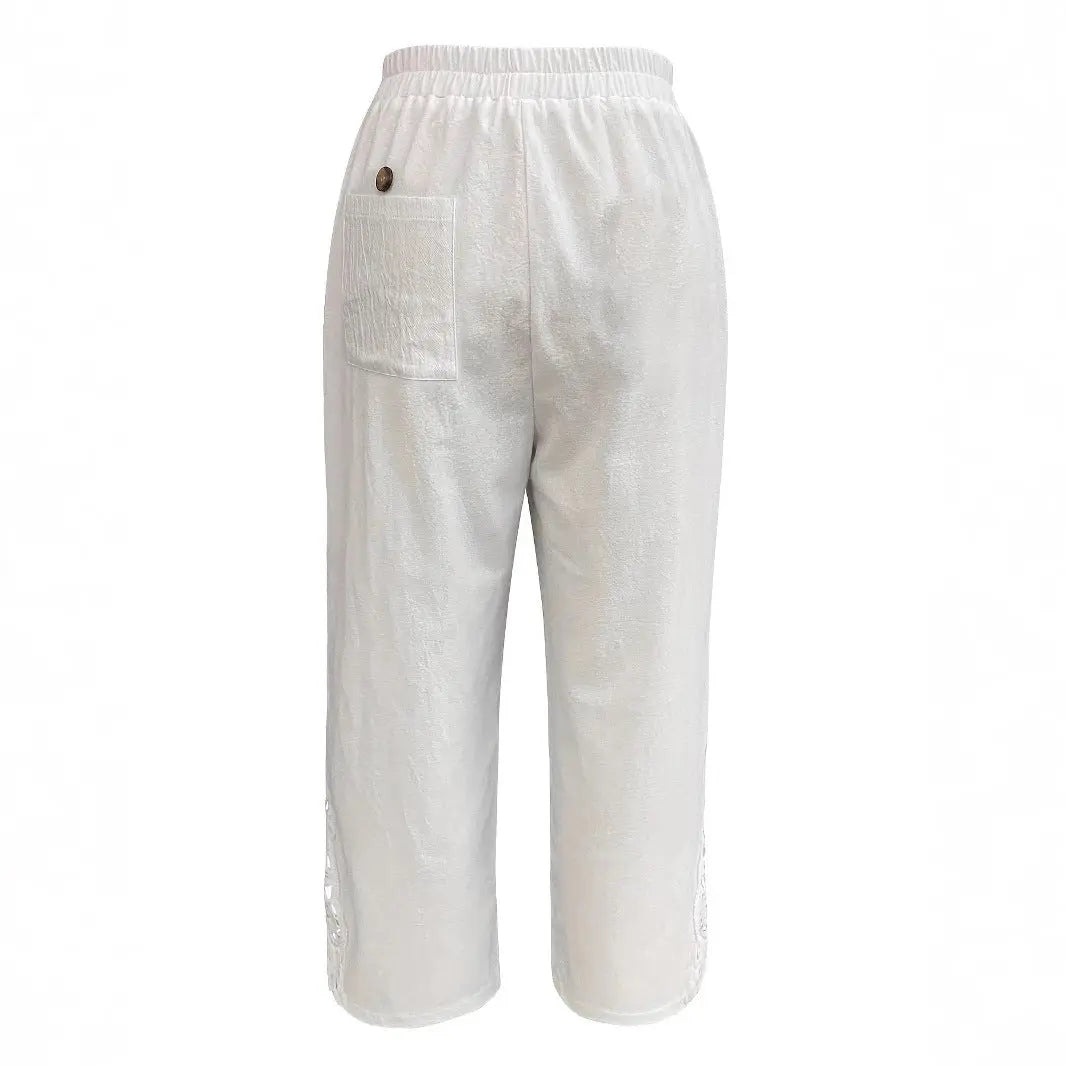 Women's Casual Pants Baggy Straight Trousers Lady T Fashions