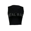 Ladies' Fashionable Rhinestone Letter Decoration Sexy Top Basic Versatile Vest Lady T Fashions