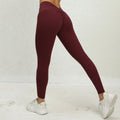 High Waist Yoga Pants For Women, Seamless, Scrunch Butt, Elastic, Ultra-Soft Comfort Fit, Solid Color Sports Leggings Lady T Fashions