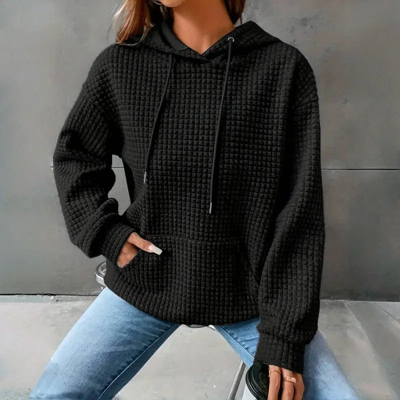 Women's Loose Fitting Hooded Long Sleeved Sweatshirt Lady T Fashions