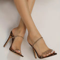Women's Leopard Print Stiletto Heels, Pointed Toe Slip On Shoes, Women's Fashion Summer Pumps Lady T Fashions