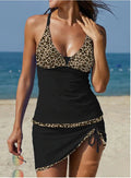 Swimsuit Women's Seaside Vacation Drawstring V-neck Sexy Split Lady T Fashions
