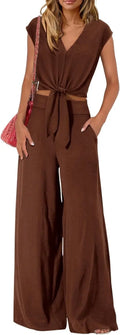 High Waist Slim-fit Wide-legged Pants Suit Lady T Fashions