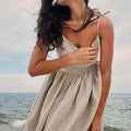 Maxi Dresses For Women Sexy Casual V Neck Spaghetti Strap Long Summer Sundress Lady T Fashions