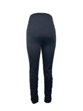 Ladies' Fashionable Casual Solid Color Autumn And Winter Perforated Pants Lady T Fashions