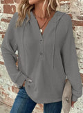 V-neck Long Sleeve Pullover Leisure Sports Sweater Lady T Fashions