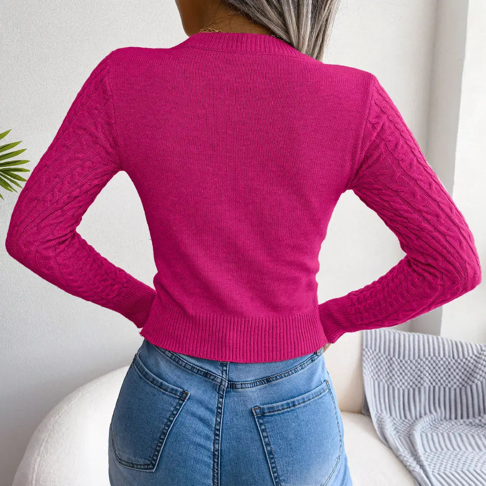 Women's Lightweight Fall Sweater Tops Long Sleeve Round Neck Cutout Pullover Casual Tunic Blouse Lady T Fashions