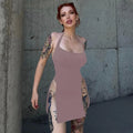 Backless Hollow-out Halter Women's Tight Dress Lady T Fashions