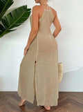 Swim Women Summer Holiday Hollow Out Dress With Halter Neck Lady T Fashions