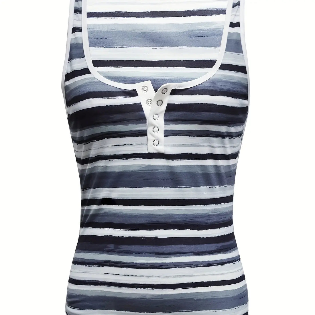 Ladies' Fashionable V-neck Striped Fashionable Casual Camisole Vest Lady T Fashions