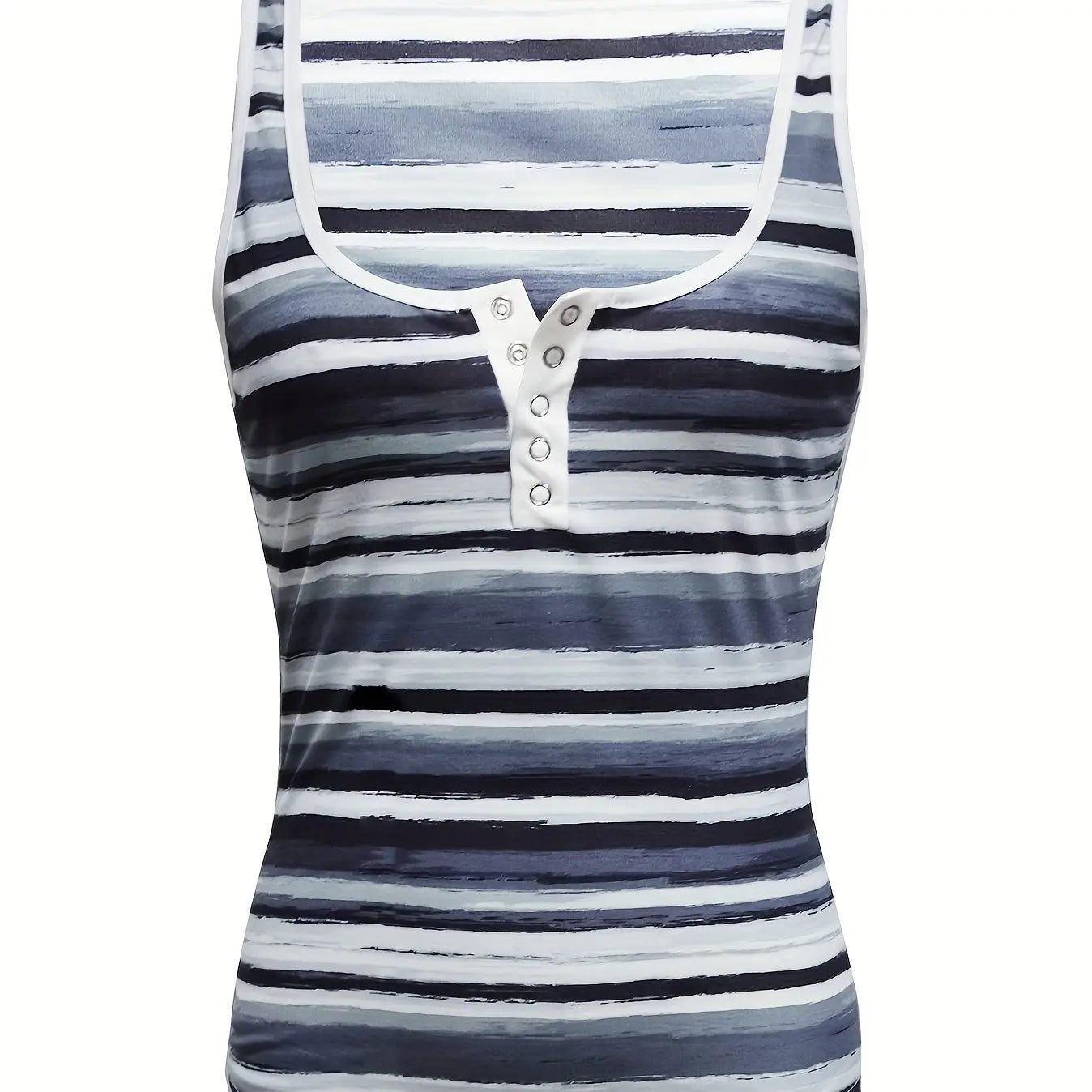 Ladies' Fashionable V-neck Striped Fashionable Casual Camisole Vest Lady T Fashions