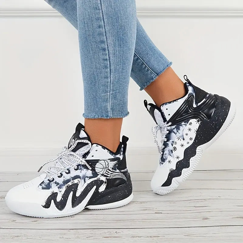 Women's Fashion Color Blocking Running Shoes - Non-Slip, Breathable, Shockproof Basketball Shoes for Comfort and Style! Lady T Fashions