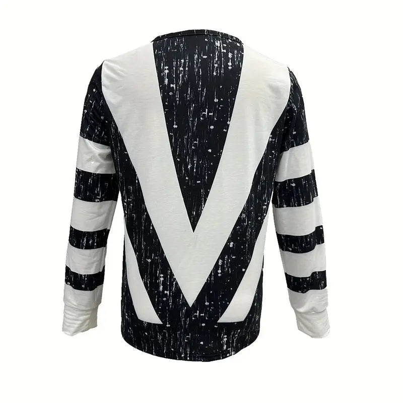 Women's Long Sleeve Shirts Zipper Color Block V Neck Tunic Tops Casual Blouse Lady T Fashions
