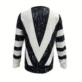 Women's Long Sleeve Shirts Zipper Color Block V Neck Tunic Tops Casual Blouse Lady T Fashions
