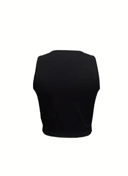 Ladies' Solid Color Chest Hollow Out Casual Camisole Vest Lady T Fashions