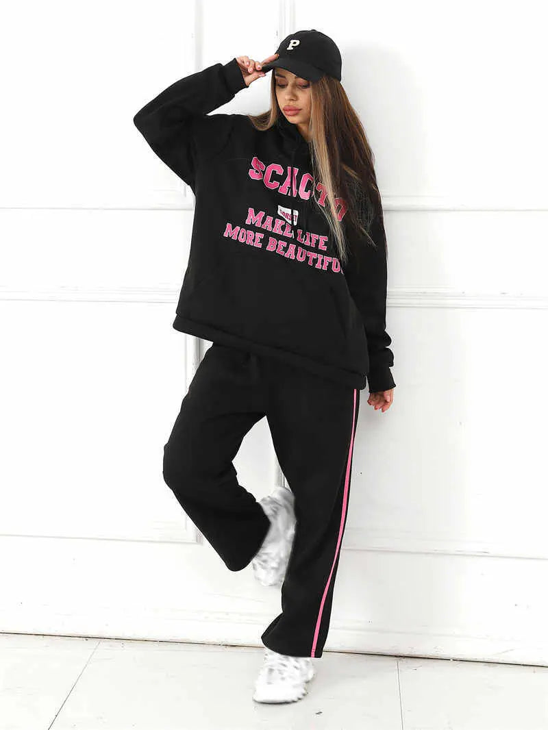 Women's Fashion Casual Printed Top Pants Set Lady T Fashions