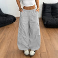 Casual Simple Drawstring Straight-leg Trousers Lady T Fashions