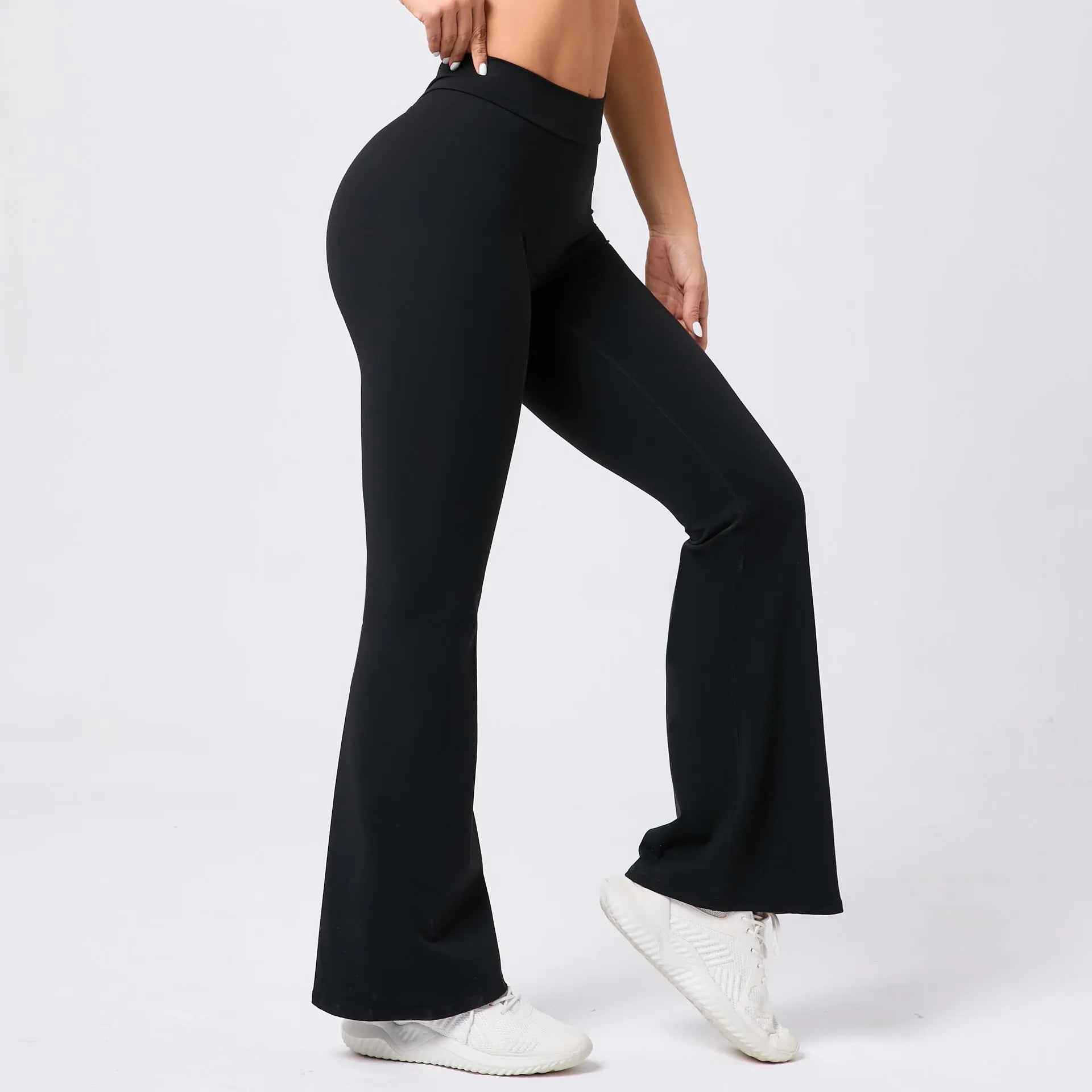 Ladies' Hip Lifting Yoga V Waist Bell-bottom Pants Lady T Fashions