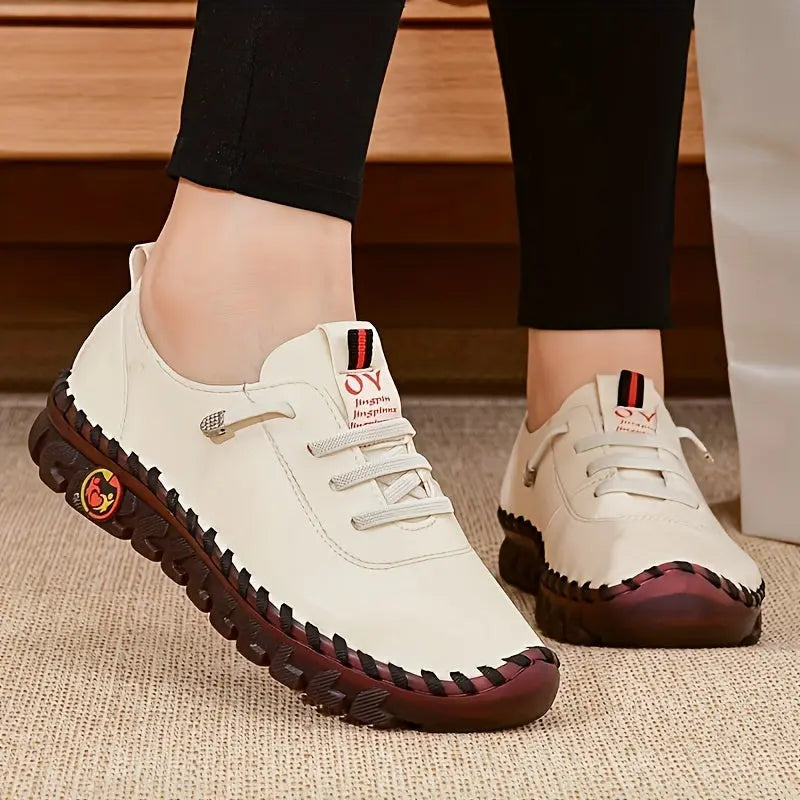 Comfortable Chic - Women's Oxfords - Handmade, Breathable, Lightweight, Non Slip, Lace Up, Slip On, Soft Insoles, Easy Walking Shoes for Everyday Wear Lady T Fashions