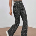 Ladies' Fashionable Casual High Waisted Pencil Geometric Printed Pants Lady T Fashions